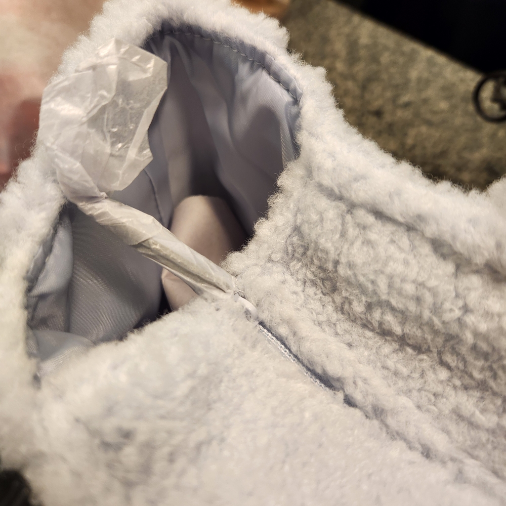 PINK Victoria's Secret Baby Blue Large Sherpa Tote - Picture 5 of 7